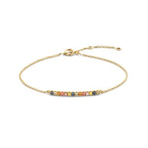armband regenboog saffier