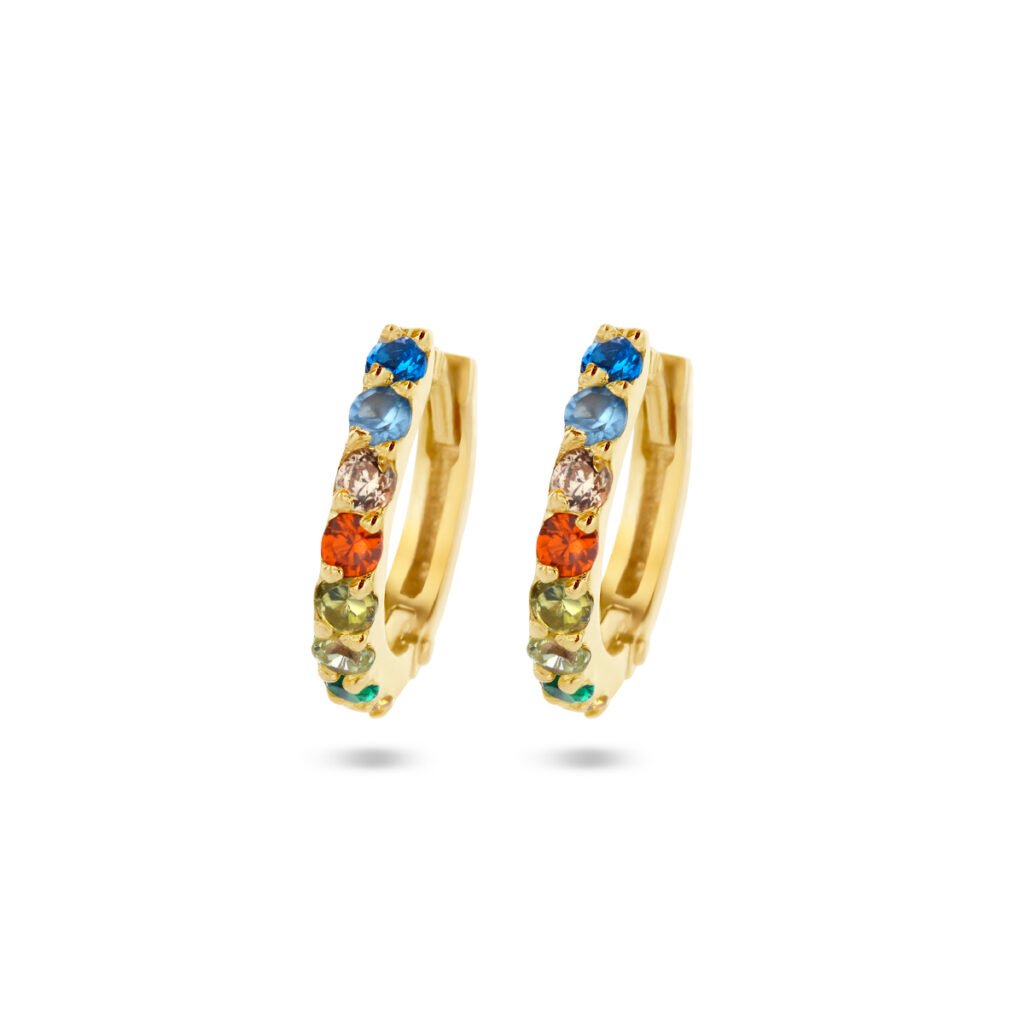 klapoorringen regenboog zirkonia