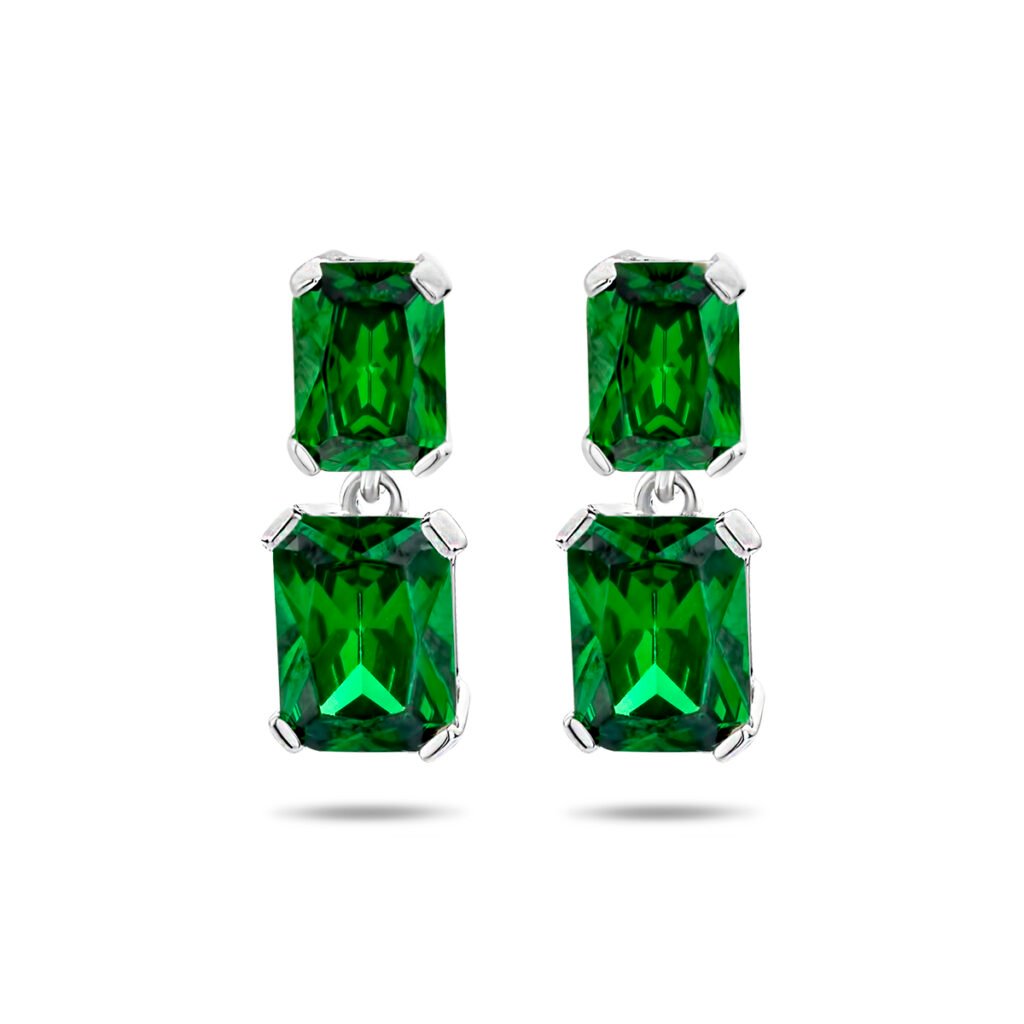 oorhangers groen zirkonia
