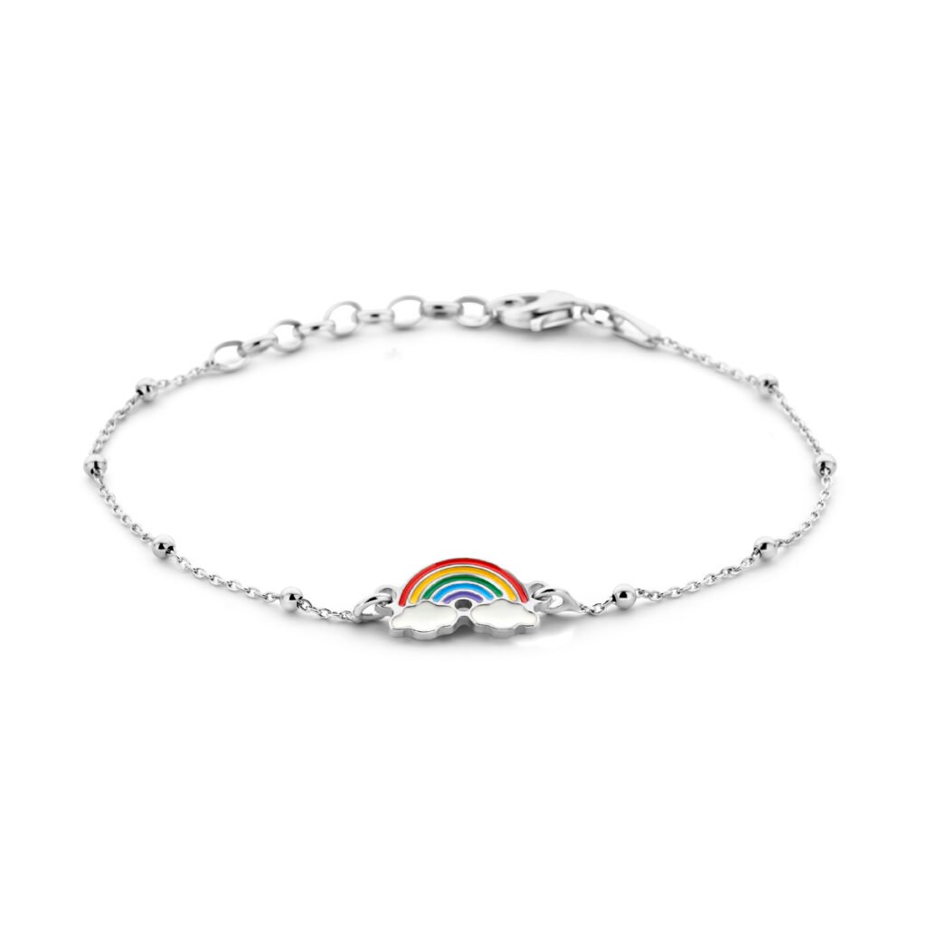 armband regenboog 1,0 mm 16 + 3 cm