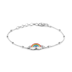 armband regenboog 1,0 mm 16 + 3 cm