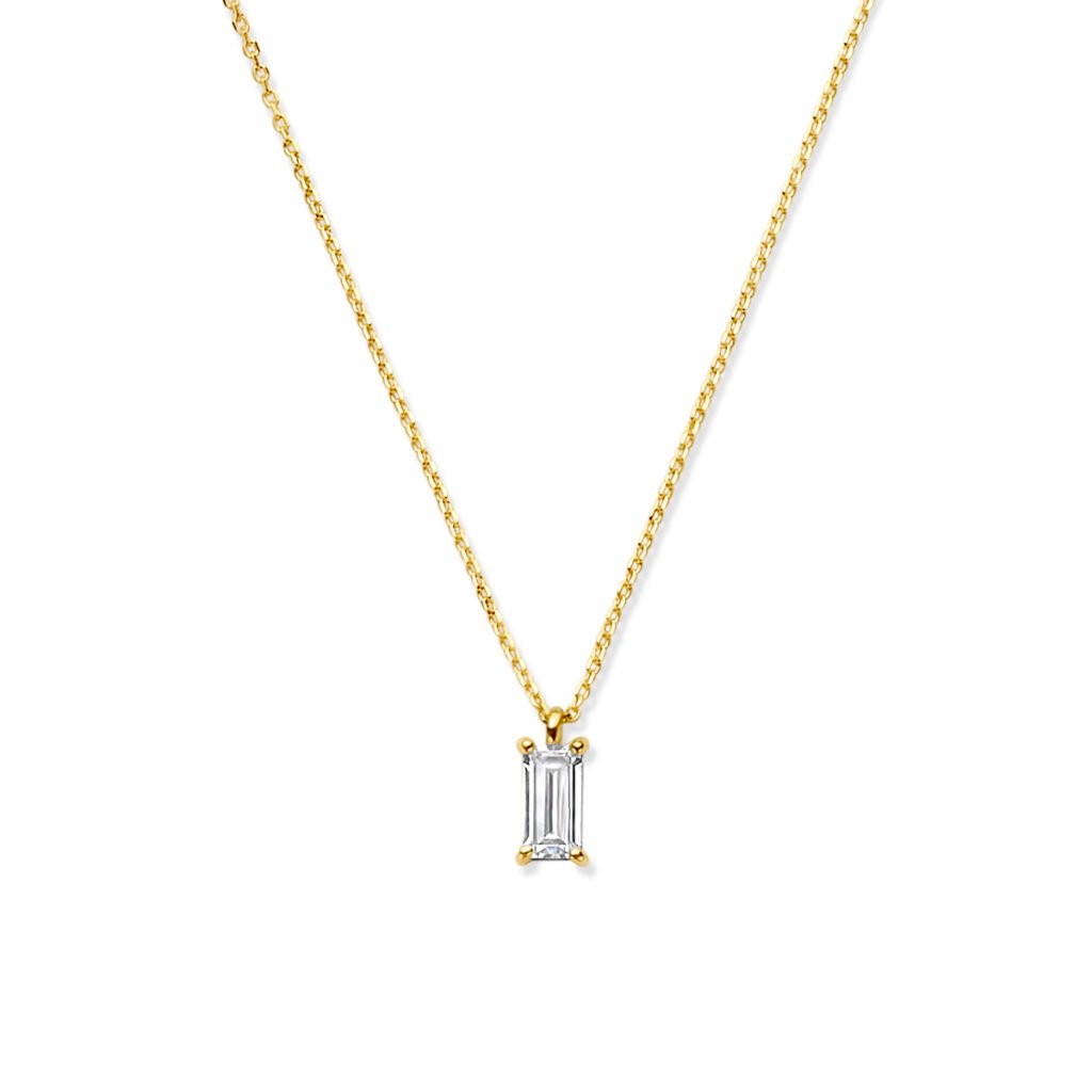 collier zirkonia 40 – 42 – 44 cm