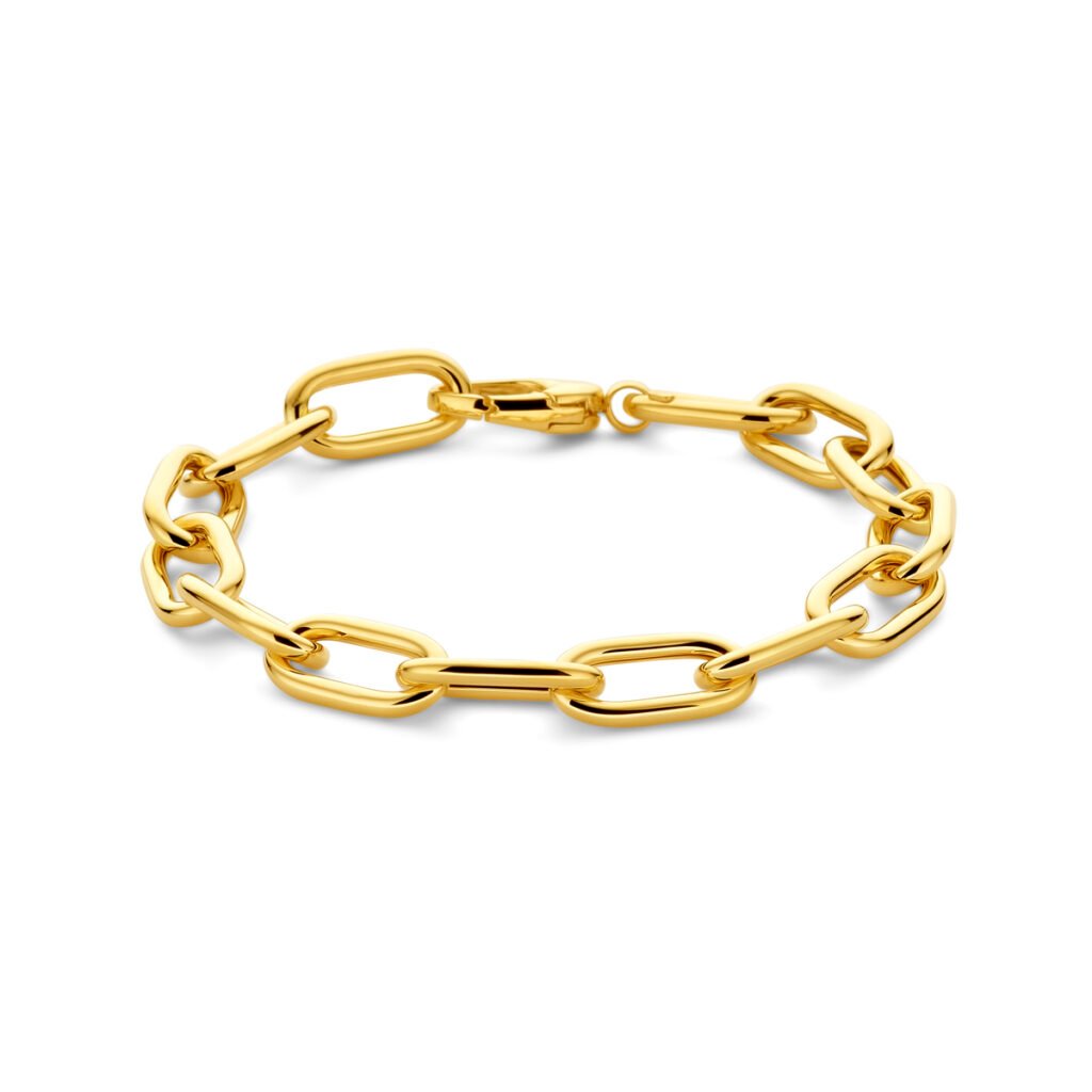 armband paperclip ronde buis 8,6 mm 19,5 cm