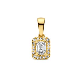 hanger diamant 0.245ct h si halo