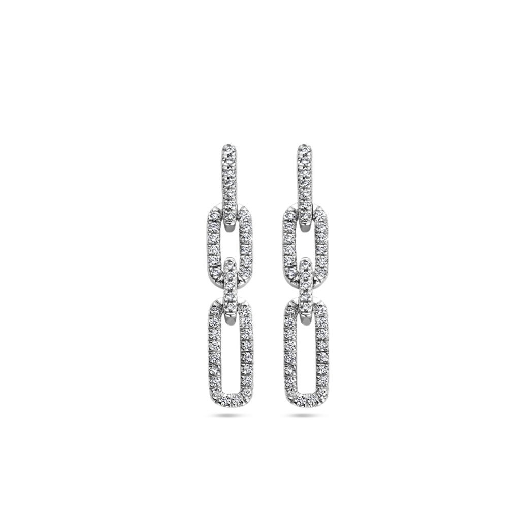 oorhangers diamant 0.18ct (2x 0.09ct) h si