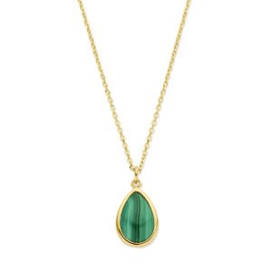 collier groen malachiet 41 - 43 - 45 cm