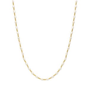 collier parels 3,8 mm 40 + 3 cm 3 micron