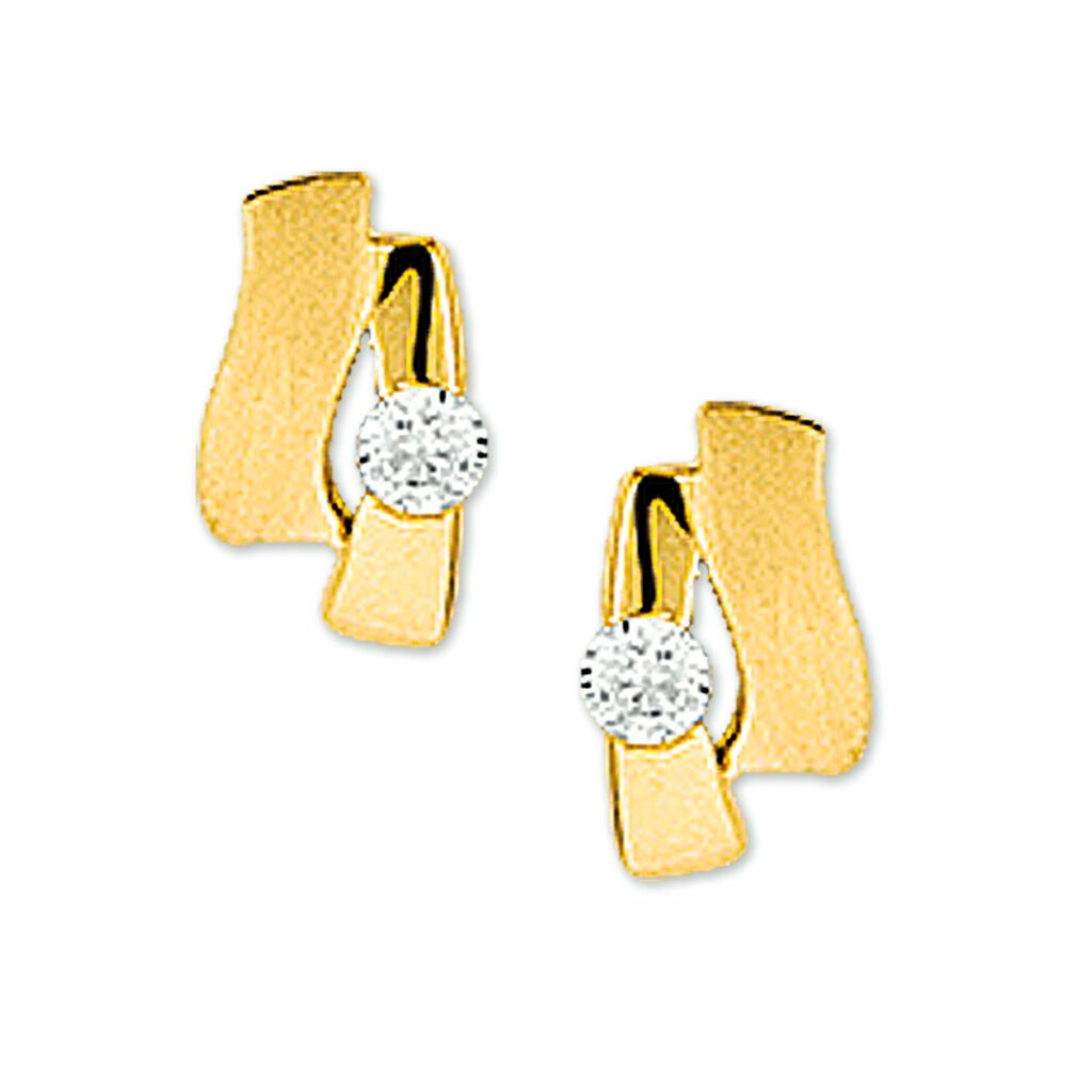 oorknoppen zirkonia poli/mat