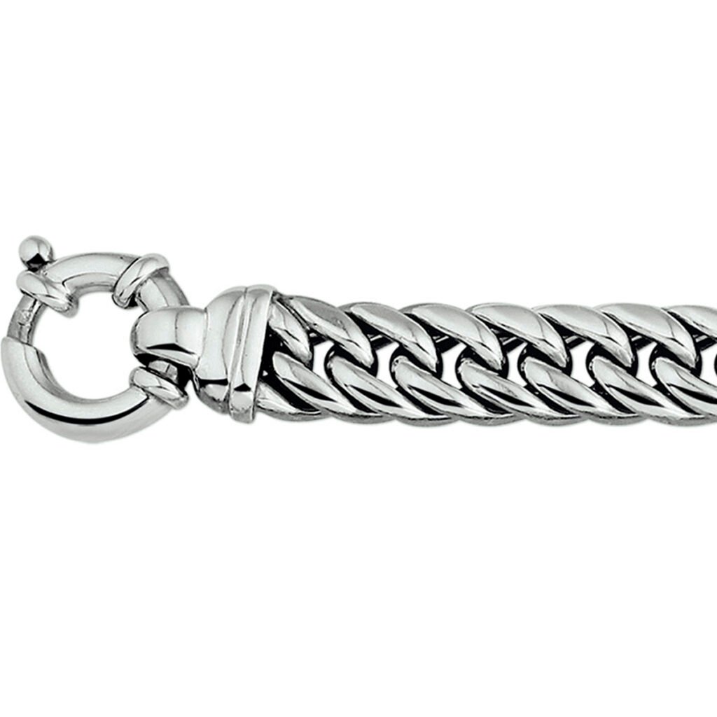 collier oxi dubbel gourmette 11 mm met groot springslot
