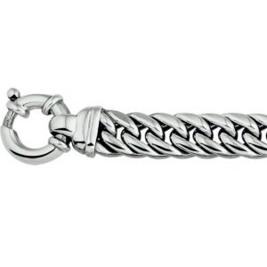 collier oxi dubbel gourmette 11 mm met groot springslot