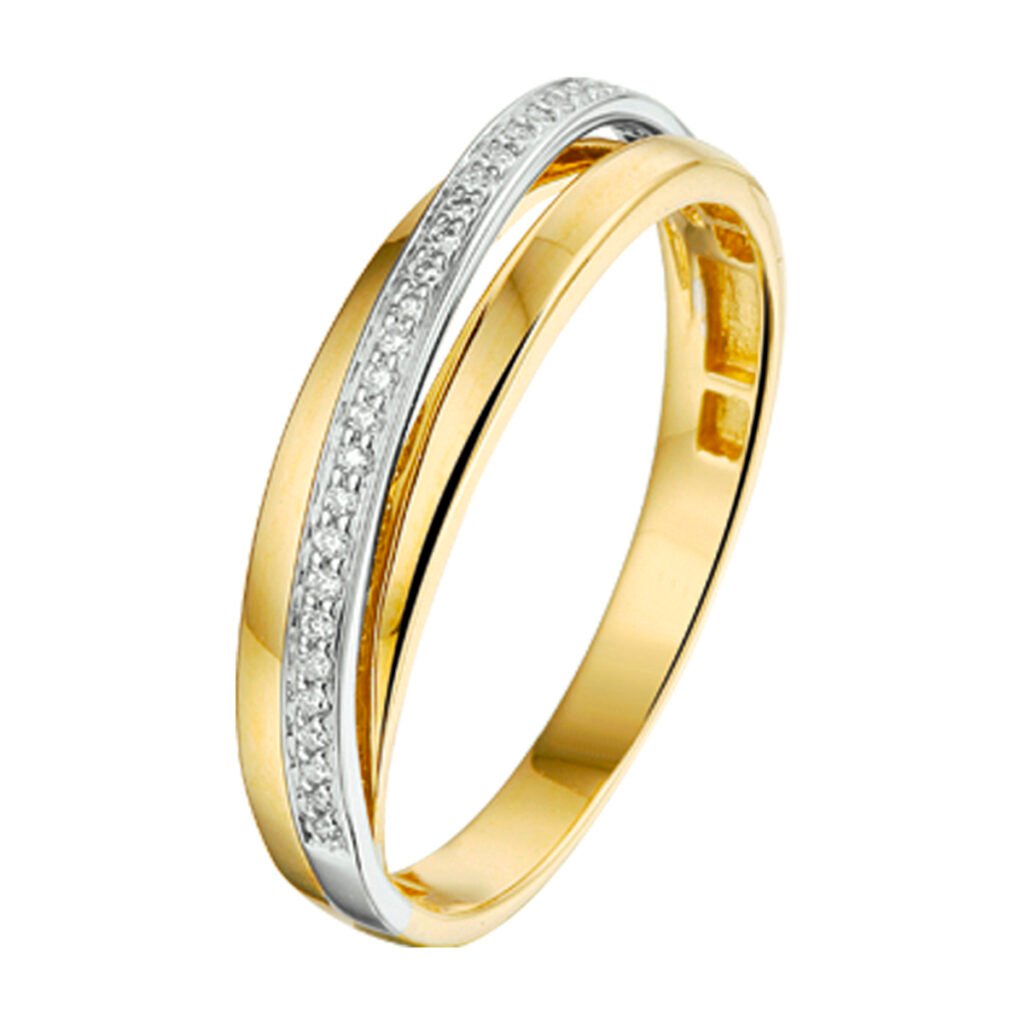 ring diamant 0.08ct h si