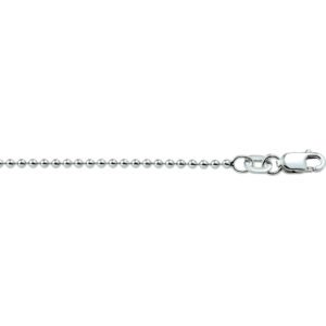 collier bolletjes gediamanteerd 1,5 mm