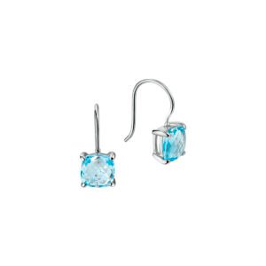 oorhangers blauw topaas franse haak