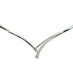 collier zirkonia 42 + 4 cm