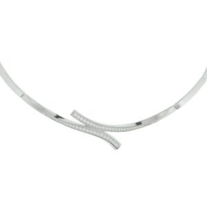 collier tussenstuk zirkonia 42 + 4 cm