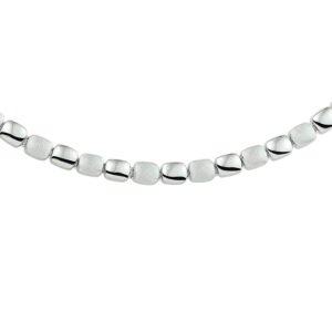 collier poli/mat 42 + 3 cm