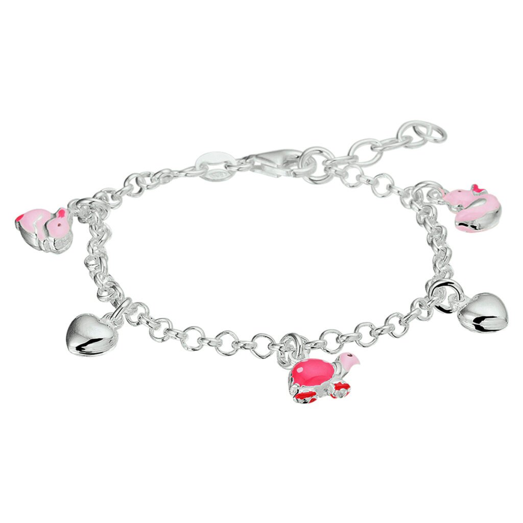 armband hart en dieren 13 + 2 cm