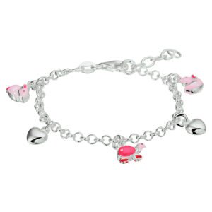 armband hart en dieren 13 + 2 cm
