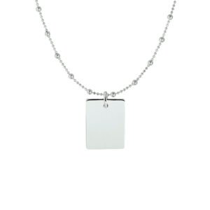graveercollier rechthoek 40 + 4 cm