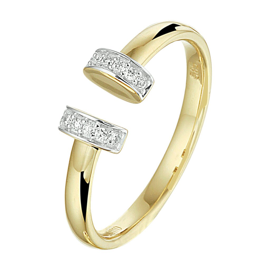 ring diamant 0.06ct h si