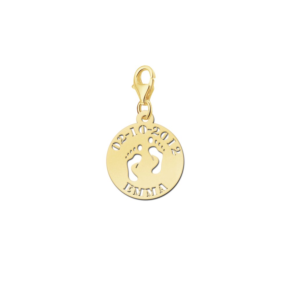 Names4ever Voetjes Naambedel van Goud GNB26