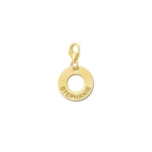 Names4ever Ronde Omlijsting Naambedel van Goud GNB05