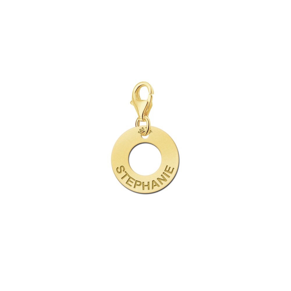 Names4ever Ronde Omlijsting Naambedel van Goud GNB05