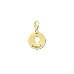 Names4ever Ronde Charm-Naambedel voor Vrouwen GNB07