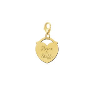 Names4ever Gouden Hart Bedel voor Twee Namen