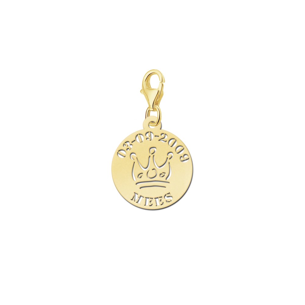 Names4ever Kroontje Naambedel van Goud GNB28