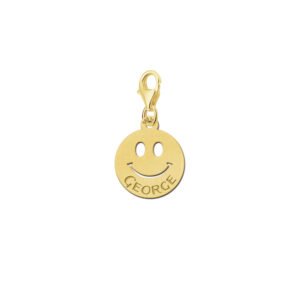 Names4ever Gouden Smiley Bedel met Naam
