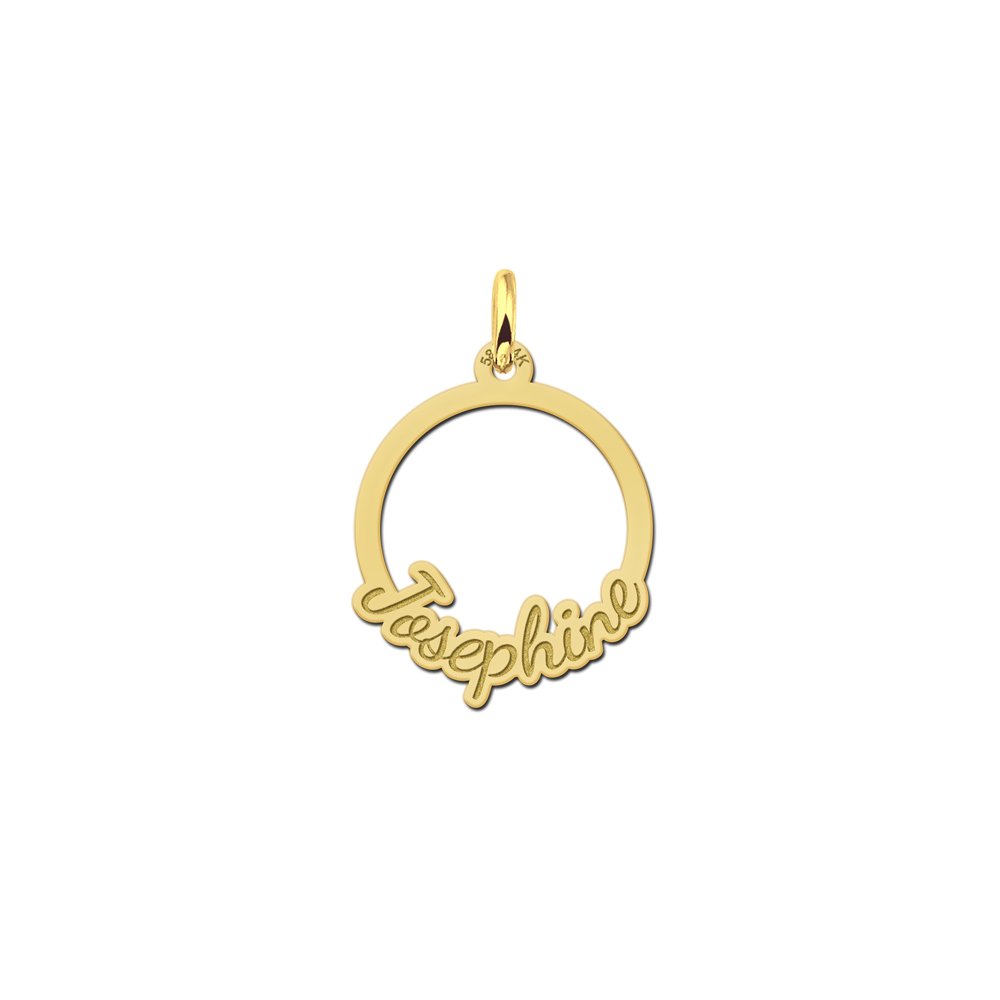 Names4ever Gouden Ronde Communie Hanger