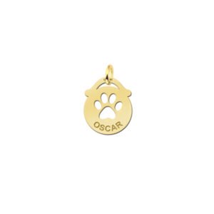 Names4ever Ronde Naamhanger met Pootafdruk GNDH034