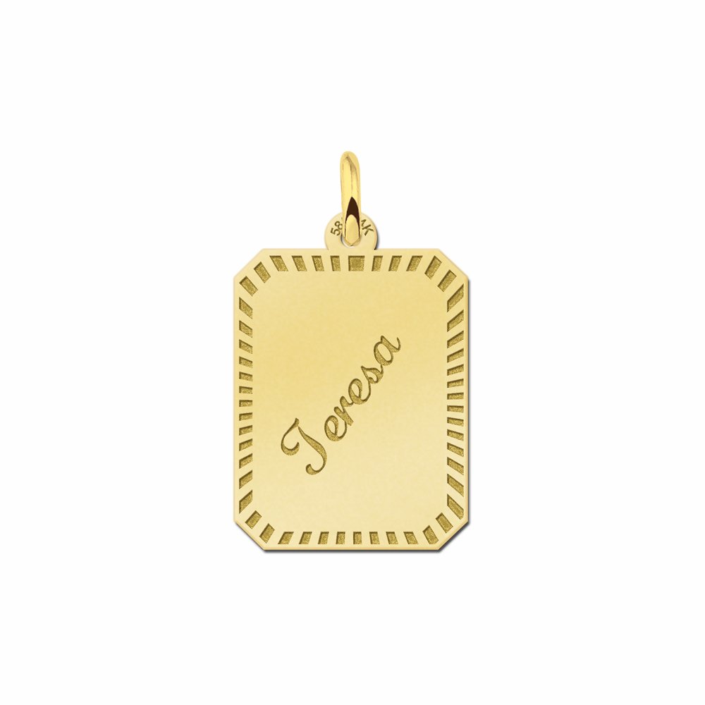 Gouden hanger gegraveerd - Names4ever