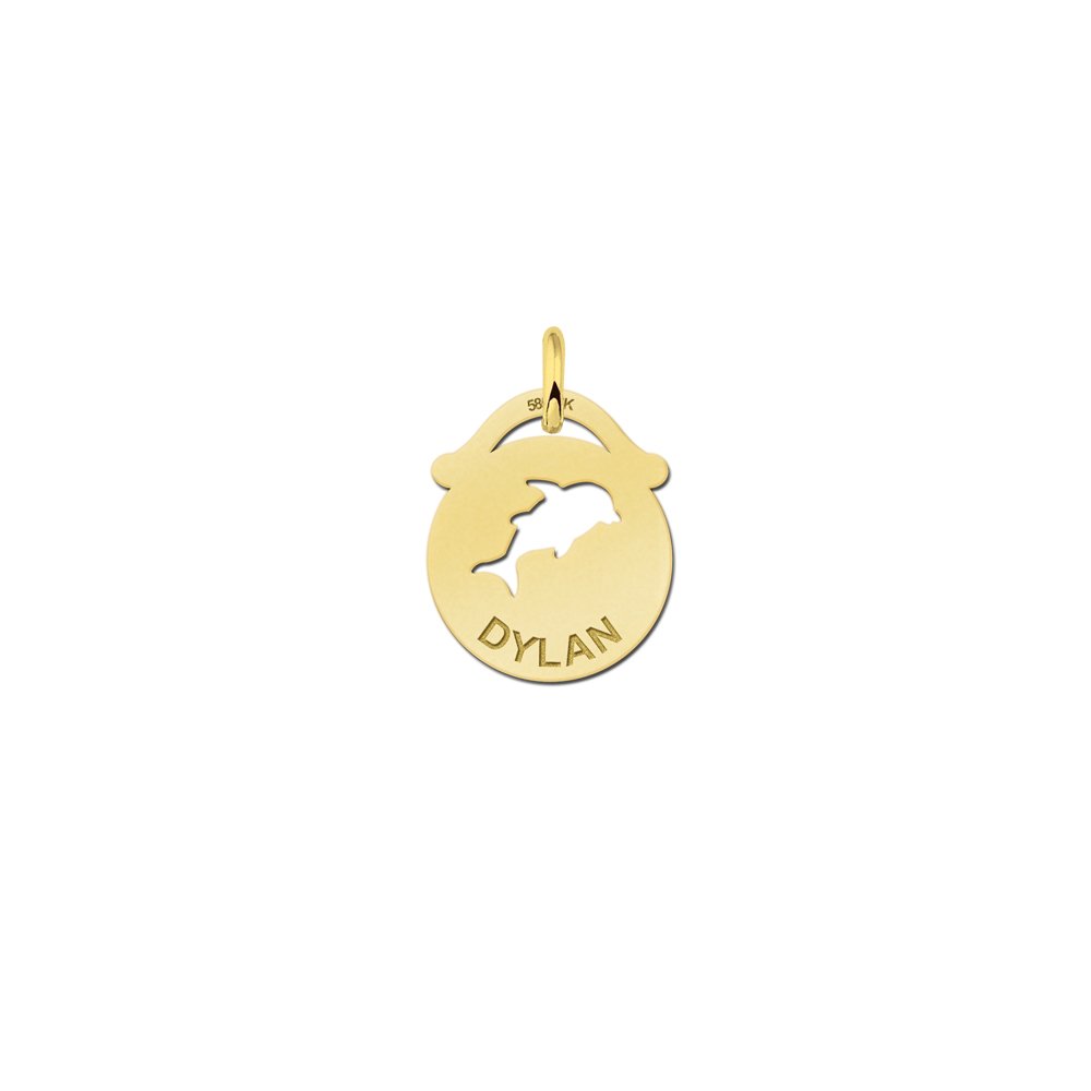 Names4ever Ronde Naamhanger met Dolfijn GNDH038