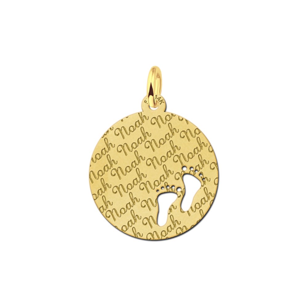 Gouden hangertjes met naam
