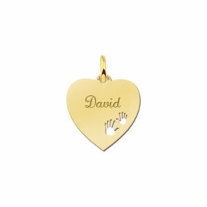 Gouden hart met naam - Names4ever