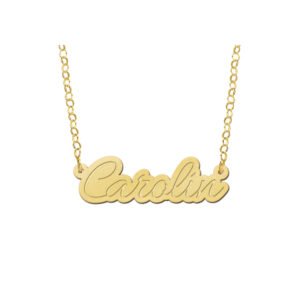 Names4ever Gouden Carolin Naamketting