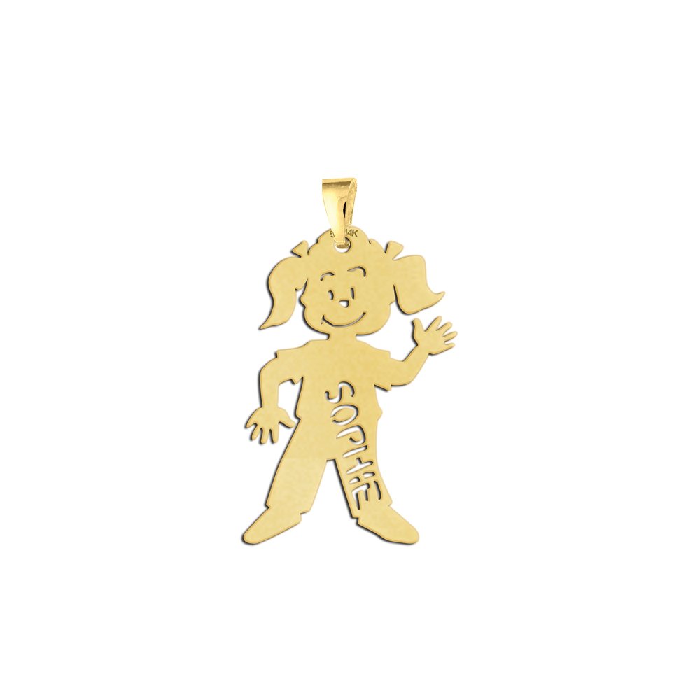 Names4ever Gouden Meisje Naam Hanger