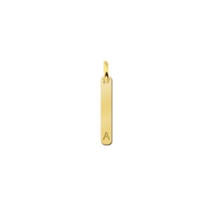 Bar Hanger met initiaal | Geelgoud | 14 karaat | Names4ever