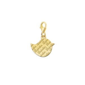 Names4ever Charm-Vogelbedel met Naampatroon GNB24