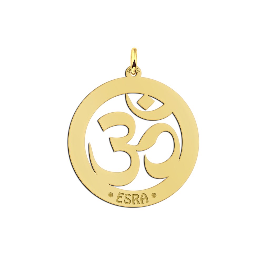 Gouden naamhanger Ohm - Names4ever