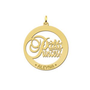 Gouden naamhanger Princess - Names4ever