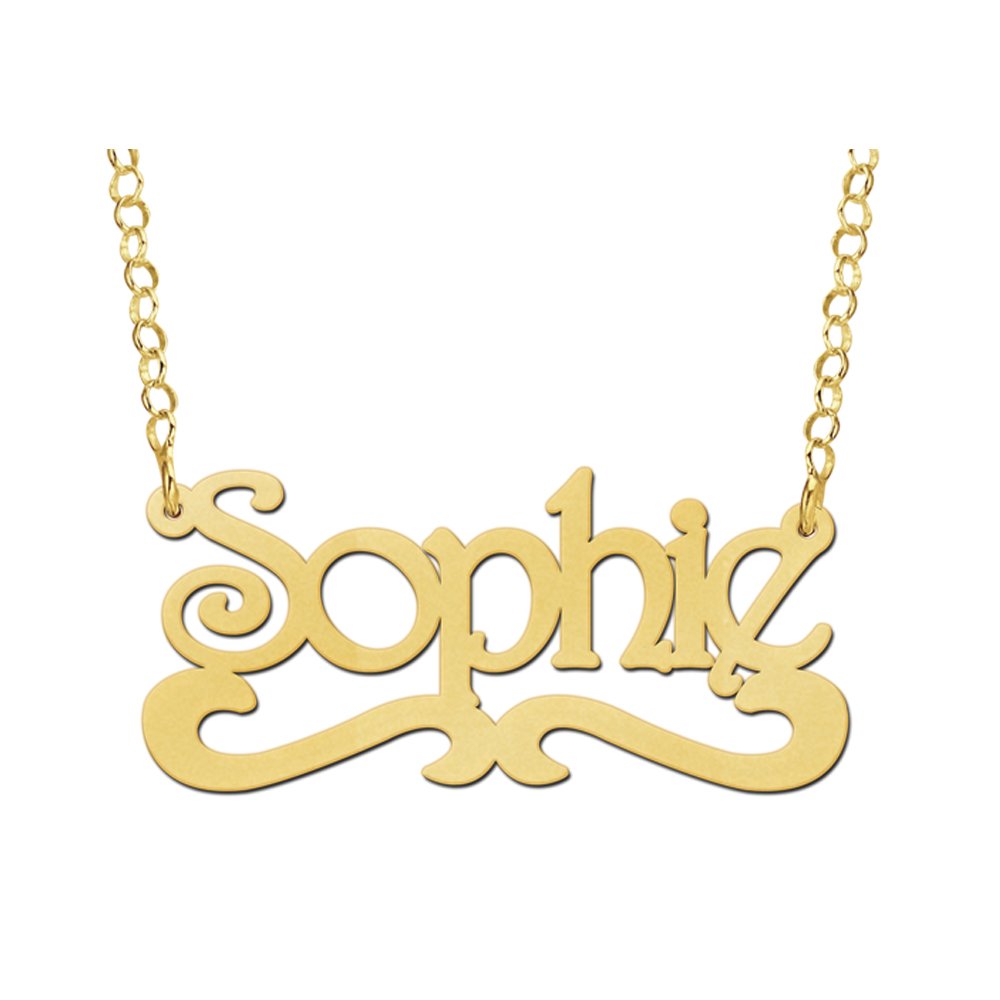 Names4ever Sophie Stijl Gouden Naamketting