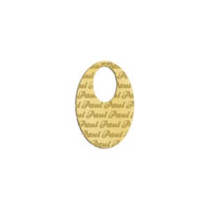 Gouden naamplaat ovaal - Names4ever