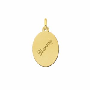 Gouden naamplaatje met je naam erin graveren. - Names4ever