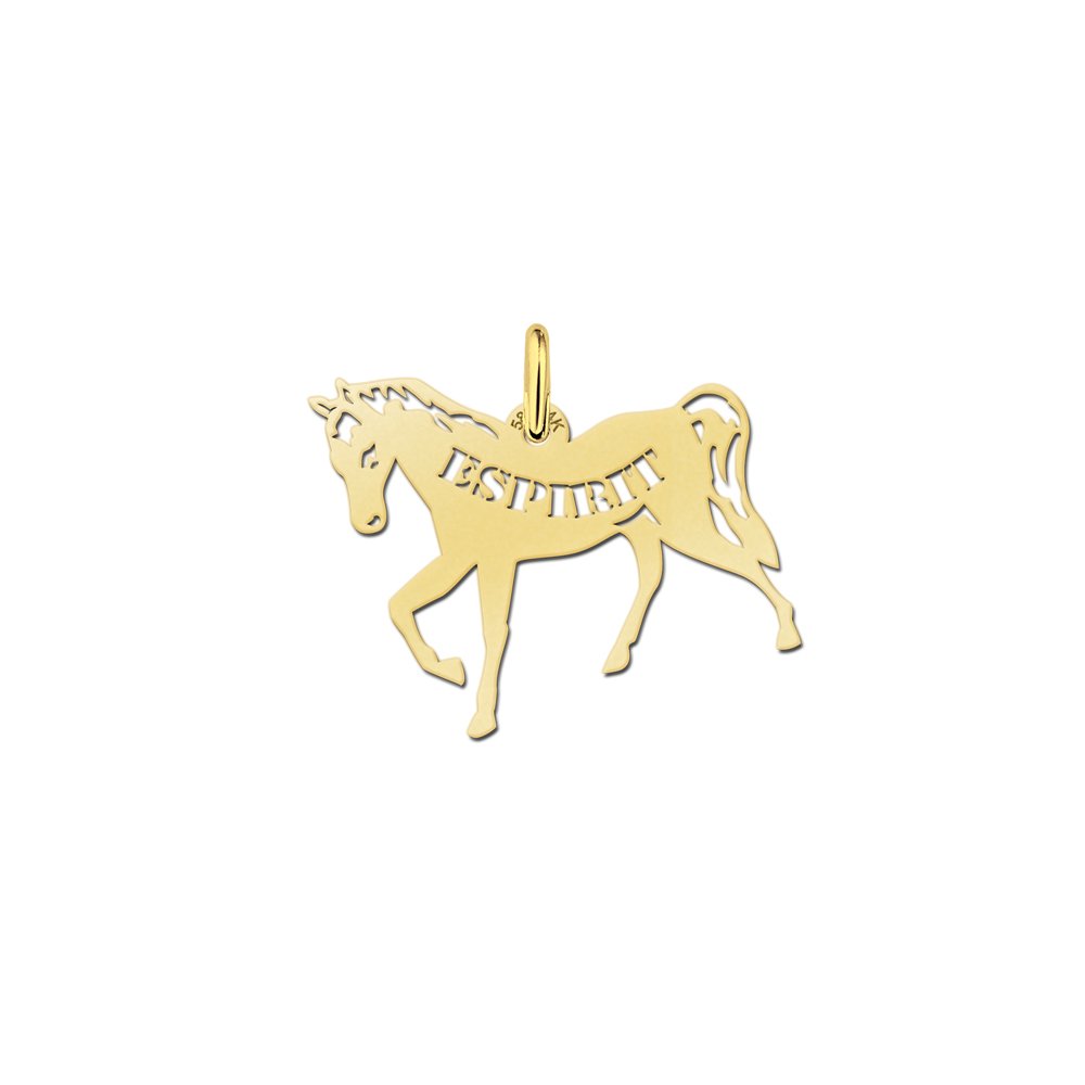 Names4ever Paard Naamhanger Goud GNDH003