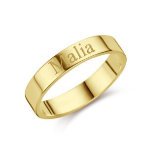 Gouden ring met naam van Names4ever
