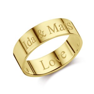 Gouden ring met naam van Names4ever
