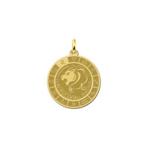 Gouden Leeuw Sterrenbeeld Bedel met Naam GHS089 | Names4ever